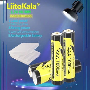1-30 kom LiitoKala Ni-10/AAA AAA 1,2 NA 1000 mah NI-MH Punjive Baterije Za Bežične Telefona Led Svjetiljka Daljinski Upravljač