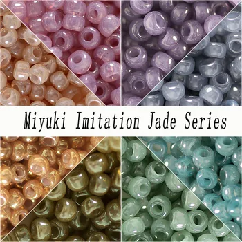 1,5 / 2 / 3 mm japanski Миюки imitacija žad staklene perle rižina zrna se koriste za izradu nakita, narukvica, ogrlica i placer perli