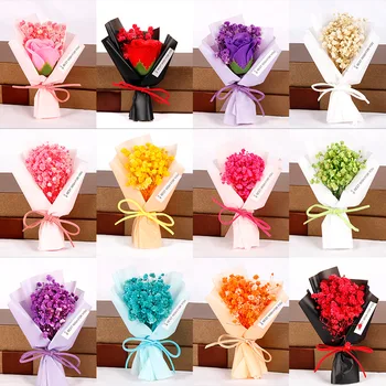 1 Kreativni Mini suhog cvijeća Гипсофила Mali Buket Ins Besmrtna Cvijet Poklon Kutija za Valentinovo s Aktivnošću Sapun Buket