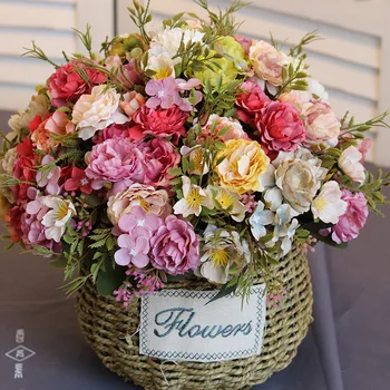 10 Golova/buket High-end Umjetni Cvijet Imitacija Ruže DIY Kućni Svadbena Dekoracija Poklon za Valentinovo