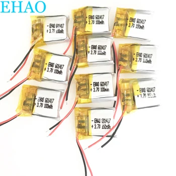 10 kom. EHAO 601417 3,7 100 mah LiPo Punjiva Baterija je Litij-Polimer Za Mp3 PAD DVD E-knjiga Bluetooth slušalice slušalice