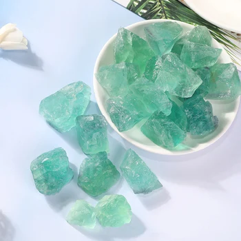 100 g Prirodnog Zeleni Fluorit Šut Zdrav Crystal Izrada Nakita za Uređenje Akvarija Pribor Za Doma Dekor