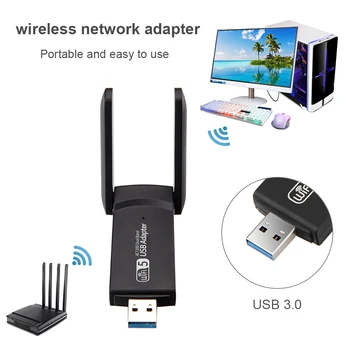 1300 Mb/s USB Wireless Mrežna Kartica dual-band 2,4 G 5G WiFi Ključ Bluetooth-kompatibilni 4,2 USB3.0 Ključ s Antenom za desktop