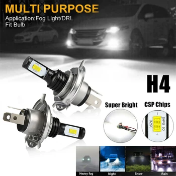 2 KOMADA H4 LED Svjetla Automobilskih Svjetala Auto Auto Žarulje Svjetla Za maglu 80 W 3570 2SMD Auto Žarulja
