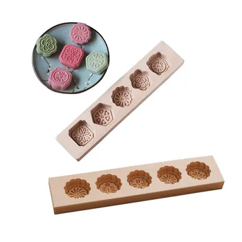 5 Boja Oblik Za Pečenje Lunarne Torte kalup Za Pečenje 3D Cvijet čokolada gluposti Alati Za Lunarne Torte, Dekoracije Lunarne Torta Kuhinjski Pribor