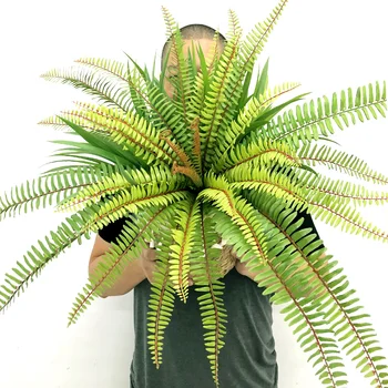 50/65 cm Veliki Umjetni Paprat Tropske Palme Biljke Lažni Perzijski Zidni Palme Plastične Pada Lišće za Vanjsku Dekor