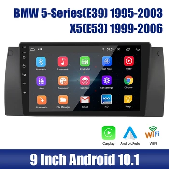 9 cm 2 Din Auto radio Android 10,1 MP5 player Za BMW serije 5 (E39) 1995-2003 X5 (E53) 1999-2006 GPS WiFi Bluetooth Hands-free