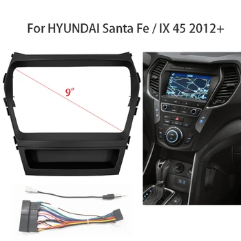 9 cm 2 Din Radio Fascije Za HYUNDAI Santa Fe/IX45 2012 + Auto Stereo Ploča Montažna Okvir Prednja Ploča Okvir Crtica Komplet Adapter