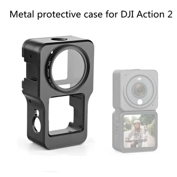 Aluminij je Lagan Zaštitna Torbica Za DJI Action 2 Metalno Kućište Poprečni Stanica + UV-filter za Objektiv Za DJI Action2 Pribor Za Kamere