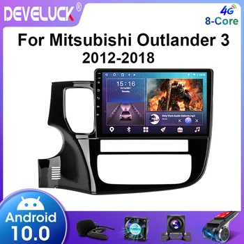 Android 10,0 GPS auto radio za Mitsubishi Outlander 3 2012-2018 Media Player 4G net WIFI 8 jezgri DSP RDS 48EQ 4G + 64G