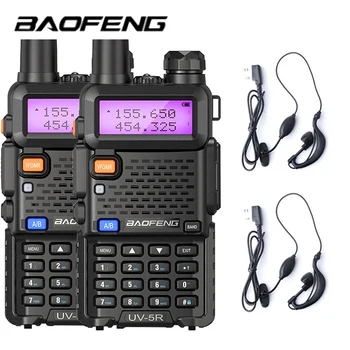 Baofeng Prijenosni prijenosni radio UV-5R Dvofrekvencijska Dvosmjerna radio stanica 136-174 Mhz i 400-520 Mhz VHF/UHF-FM Prijenosni Primopredajnik sa slušalicom