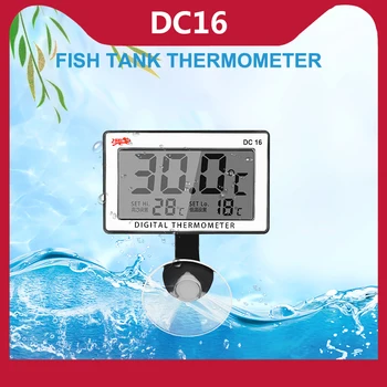 DC16 Vodootporni Digitalni LCD Akvariju Termometar Za Akvarij S Podvodnim Temperaturom sisanje čaša Mjerač Temperature Vode U Spremniku