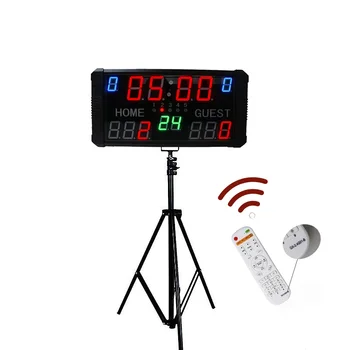 Displeji led цифров semafor košarkaški visoke svjetline prijenosni digitalni elektronički za sportove sa satom snimanja 24с