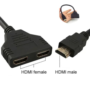 HD HDMI-kompatibilnu Verziju 1.3 Prekidač Kabelskih Priključaka 1 2 Izlaz Razdjelnik Kabel između muškaraca i 2 Žene Adapter je Pretvarač za HDTV