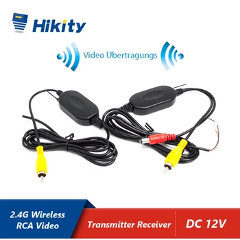 Hikity Obrnuti Parking Stanju Grebenasti Monitor 2,4 G Bežični RCA Video Predajnik Prijemnik Adapter Kit za Auto DVD Rearview
