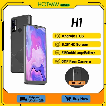 Hotwav H1 Smartphone 6,26 Inča HD Veliki Zaslon 2 GB RAM, 16 GB ROM 3150 mah Baterija za Mobilni telefon je 8 Mp Kamera Otključavanje Otiska prsta Telefon