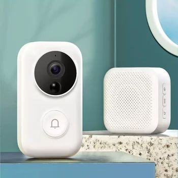 Inteligentni Video Zvono na Vratima C5 Verzija Skup AI Face HD 1080P Vizualni Bežična Kućna E-Skladište Radi s APLIKACIJOM Mijia