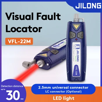 Jilong 30 Mw/20 Mw/10 Mw Vizualni Дефектоскоп, Fiber-optički Kabel Tester 10-30 km Raspon VFL, Laserska olovka SC/FC/ST/LC