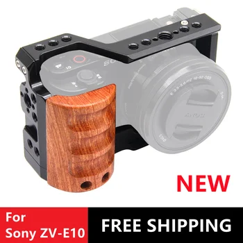 Kavez Za Kameru Sony ZV E10 Novi Update Metalni Skladište Nosač Za Video Stabilizator sa Drvenom Drškom