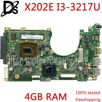 KEFU x202e Za ASUS S200E X202E X201E X202EP Vivobook Matična ploča REV2.0 I3-3217U Procesor, 4G Ram memorija na brodu 100% Testiranje rada