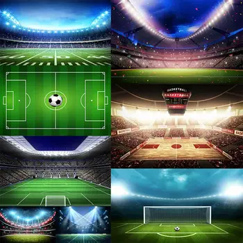 Košarka, Nogomet, Ragbi Stadion Sportski Background-Image Dječak Rođendan Dekoracija Digitalni Foto-Studio Za Snimanje Pozadina