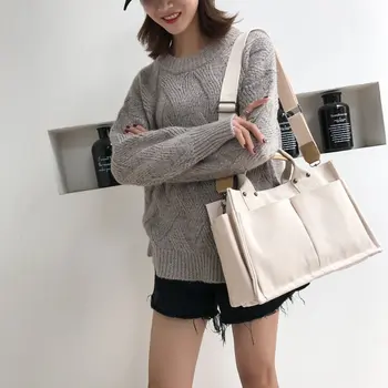 kvalitetna Ženska холщовая torba 2021, novi modni korejski divlja torba-instant messenger ins, torba na jedno rame, ženska velika torba