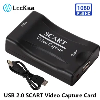 LccKaa 1080 P, USB 2.0 Kartica za snimanje videa Scart Igra Kutija za Snimanje Streaming Video Zapis Kućni Ured DVD Hvatač Plug and play