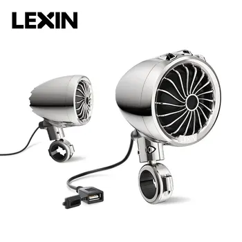 Lexin Pribor za motocikle i Motorna Kolone Q3 USB FM funkcija Bluetooth 5,1 Vodootporan IP67 150 W Ugrađeni led Žmigavac