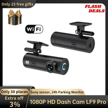 LF9 Pro Dash Cam 1080P Noćni Vid Auto Kamera Snimač Wi-Fi Dashcam 170 ° FOV 24H Parking Monitor dvr Pametna Govorna Kamera Za Automobil