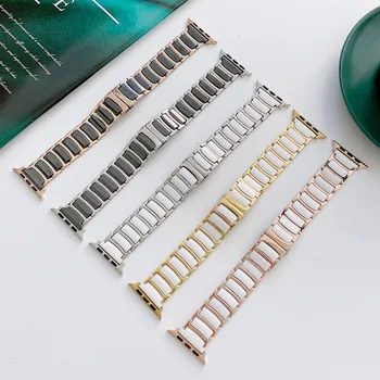 Luksuzni Keramičke Remen od Nehrđajućeg Čelika za Apple Watch Band Series 8 7 6 SE 5 4 Narukvica Ultra 49 mm 41 mm 45 mm 40 mm 44 mm Remen