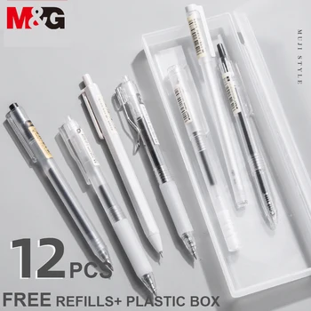 M & G je Ultra Jednostavna Гелевая Olovka 0,5 mm crna Olovka Za Potpis 0,35 mm Igla/Маркерная Japanski Гелевая Ručka Školski Pribor