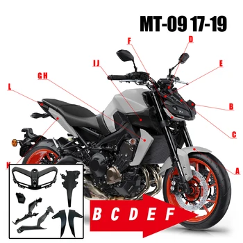 Motocikl Prednja Gornja Носовая Lampe Izglađivanje Haubi Poklopac Komplet ABS Pločom Yamaha MT09 FZ09 2017-2020 2019 MT-09 Pribor