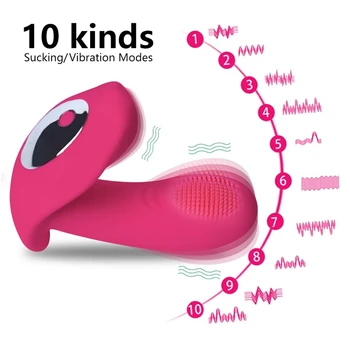 Nosivi Dildo Vibrator Seks-Igračka za Žene 10 Brzina Gaćice Vibrator Ženski Masturbator Klitoris Stimulira Daljinsko Upravljanje