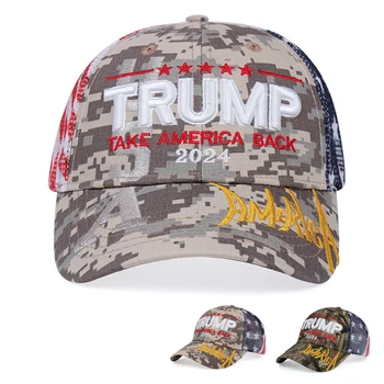 Nova predsjednička rafiniran šešir i Donald Trump 2024 Muška kapu Predsjedničke šešir čini Trump Ameriku opet velika šeširom