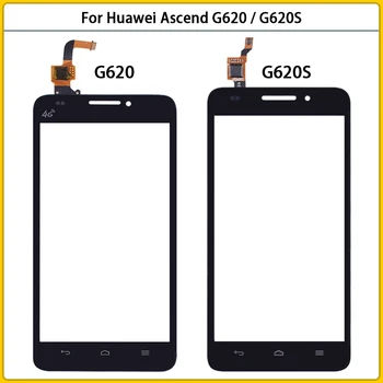 Novi zaslon osjetljiv na dodir Za Huawei Ascend G620/G620S Touch Screen Panel LCD Digitalizator Senzor LCD Vanjski Stakleni Objektiv Zamjena