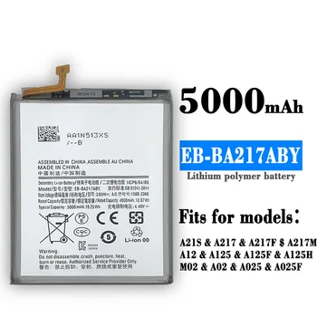 Originalna Smjenski baterija EB-BA217ABY A12 Za Samsung Galaxy A21s SM-A217F SM-A217M SM-A217F SM-A125F A125 A125H M02 A02 A025