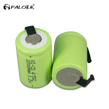 PALO 1,2 4/5SC baterija baterija baterija baterija baterija 2200 mah 4/5 SC Sub C Ni-CD Ćelija Sa strojeva za zavarivanje Karticama Za Električne Bušilice