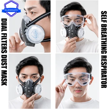 Polovica Lica Prašinu Respirator Radna Maska Za Lice Zaštitne Naočale Pamučne Filteri Za Stolar Poliranje Svakodnevna Zaštita Od Sumaglica