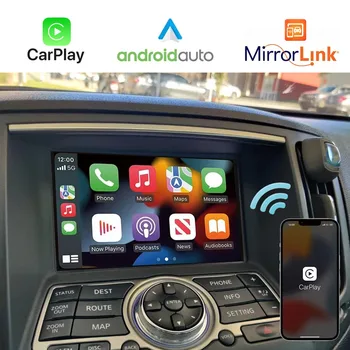 QX70 Q70 G37 G35 FX35 FX30d IOS16 Apple CarPlay Wireless Za Infiniti Android Auto Mirror Link Tvorničkim Adapter Za Nadogradnju Radio