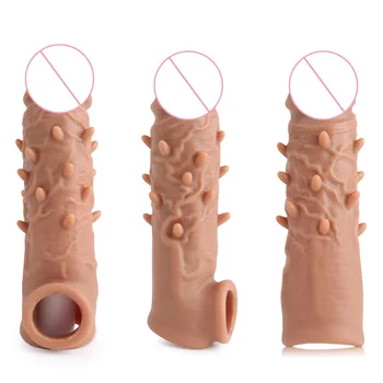 Seks-igračke Wolf Tooth Pokrivaju Tekući Silikon penis Kroz vaginu, Potaknuti muža i Ženu Koketirati sa seks-robe za Odrasle
