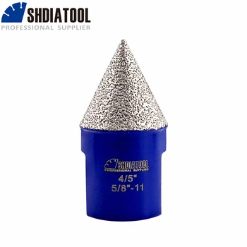 SHDIATOOL 1 kom. Dijamant Žlijeb Za ruke 20 mm s navojem 5/8-11 Povećavaju Okrugli oblik Скосов Postojećih rupa