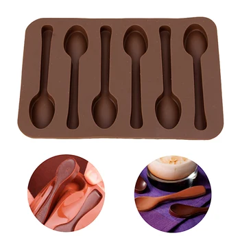 Silikonska Forma Za Pečenje Dizajn Žlice Kolač Čokoladni Keks, Čokolade Zgusnuti Kalup Dekor