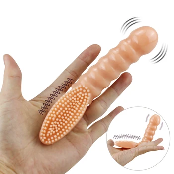 Snažan Plesačica Prst Dildo Vibrator G Spot Bradavice, Klitoris Je Analni Stimulator Osobne Prste Masažer Za Tijelo Sex Igračke Za Žene