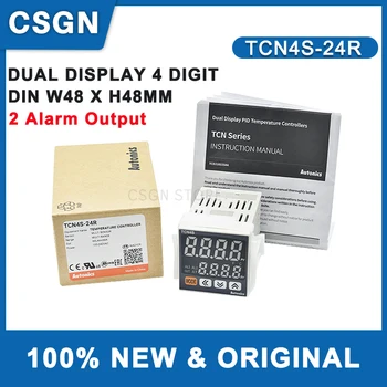 TCN4S-24R Regulator temperature 1/16 DIN Dvostruki Zaslon 4-znamenkasti releja PID i SSR Izlaz 2 Hitan izlaz 100-240 vac