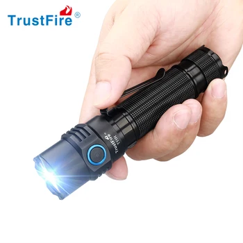 Trustfire T11R Led Tactical Flashlight Punjiva 1800 lumena Snažan TypeC USB Svjetiljku 18650 Baterija velike Snage Žarulja Dual Prekidač