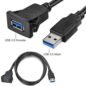 USB 3.0 za muškarce i žene AUX Ugrađivanja Produžni kabel za spoj na traci za Vozila, Kamiona, Plovila, Motocikla, ploče s Instrumentima 1 m/2 m;