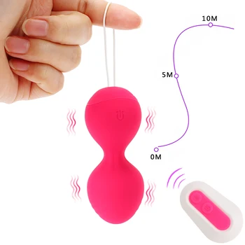 Vaginalne Vježbe Vagina Loptu Vibrator Seks-Igračka za Žene Klitoris Stimulira 10 Načina Vibracioni Jaje G Spot Maser
