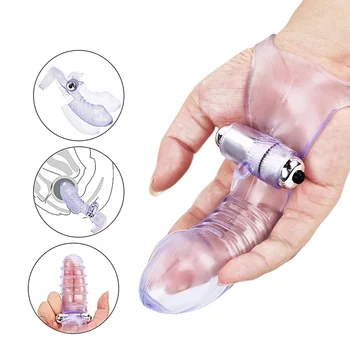Vibrator G Spot Prst Rukava Masaža Stimulirajući Klitoris Je Ženski Masturbator Seks Igračke Dildo Robu Za Odrasle Vibrira Prst Rukav