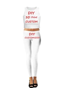 VIP Link običaj 3D print DIY Individualni dizajn ženska majica uradi sam kao sliku ili logo Bijele majice, Ženske tajice Modalna