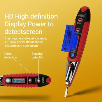 Višenamjenski Sigurnost Senzor Proizvodi Električar Voltmetar Digitalni Prikaz Olovka Test Rasvjete Pen Tester LED T N9T6